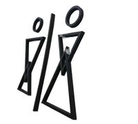 Toilet Signs Stéréo personnalisé hommes et femmes décoration murale créative signalisation de toilette icône porte Wc signe plaque acrylique