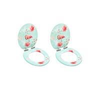 Toiletbrillen met soft-close deksel 2 st flamingo MDF3056411