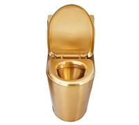 Toilettes à double siphon en acier inoxydable 304, haute efficacité, économie d'eau, siège à fermeture douce pour une expérience de bain confortable