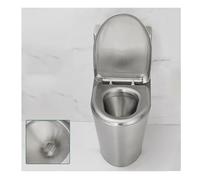 Toilettes monobloc en acier inoxydable 304 à haute efficacité - Économie d'eau - Anti-gel et anti-fissures - Siphon pour maison - Haute vitesse Ra et métro