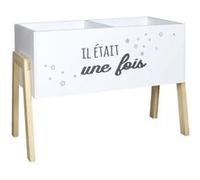 Bac à livre pour enfant en MDF Il était une fois - Blanc
