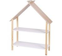 Bibliothèque Dream pour enfant avec 2 étagères - Bois et Blanc