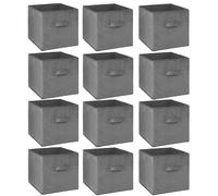 Toilinux boîtes de rangement cubes - Gris foncé