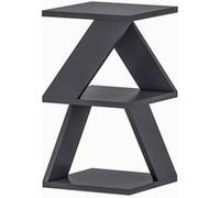 Bout de canapé Zig Zag en bois - Gris anthracite