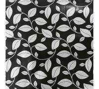 Toilinux.com Adhésif décoratif à Motifs Feuilles - Noir