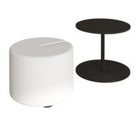Toilinux.com Ensemble Table Basse et Pouf gigogne Orbit - Noir