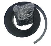 Toilinux.com Kit Occultation Grillage Rigide et Souple - Rouleau 50m x 48mm PVC Noir - Brise Vue Résistant UV avec 100 Clips de Fixation Inclus - Idéal Panneau Grillagé et Simple Torsion