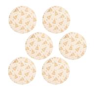 Toilinux.com Lot de 6 Sets de Table en Velours Sapin - Or