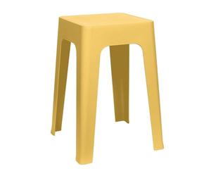 Toilinux.com Lot de 6 tabourets empilables Spectra - Jaune