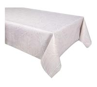 Toilinux.com Nappe en Toile cirée rectangulaire Eloa - 140 x 250 cm - Ecru