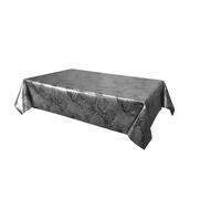 Toilinux.com Nappe en Toile cirée rectangulaire Vitali - 140 x 200 cm - Noir