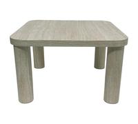 Toilinux.com Table Basse carrée Effet marbre GÖRAN - Gris