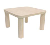 Toilinux.com Table Basse carrée Effet travertin GÖRAN - Beige
