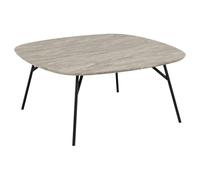 Toilinux.com Table Basse en Bois et métal HALDOR - Gris Brun