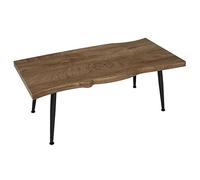 Table Basse Forest en métal et MDF - Noir et Marron