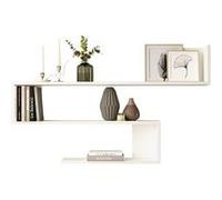Etagère murale 3 tablettes Oscillia en bois - Blanc