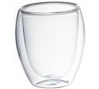 Toilinux - Lot 2x 2 Tasses à café double paroi - Verre Transparent G