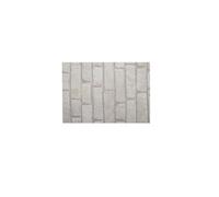 Toilinux - Lot 2x Adhésif décoratif pour meuble Brique - 200 x 45 cm - Blanc - Brique