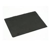 Toilinux - Lot 2x Assiette en ardoise - L. 24 cm Gris G