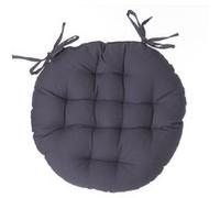 Toilinux.com Lot 2X Galette de Chaise Ronde Alix - Diam. 38 cm - Gris foncé