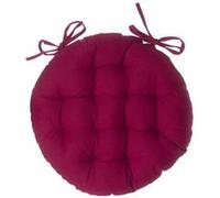 Lot 2x Galette de chaise ronde Alix - Diam. 38 cm - Rouge