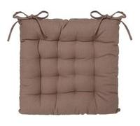 Toilinux - Lot 2x Galette de chaise - Taupe - ANJALI Taupe G