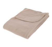 Toilinux - Lot 2x Plaid polaire - 125 x 150 cm - Lin - POLAR Blanc G