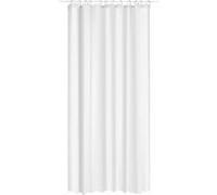Toilinux - Lot 2x Rideau de douche Eva - 180 x 200 cm - Blanc Blanc G