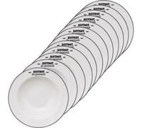 Toilinux - Lot de 12 assiettes à pâtes "Bistrot des gourmands" - Blanc Blanc