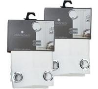 Lot de 2 Rideaux isolants en Polyester - 140 x 260 cm - Ivoire