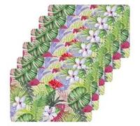 Toilinux - Lot de 6 sets de table Ibis - 28 x 43 cm - Vert - IBIS Vert