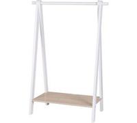 Toilinux Tringle à vêtements Judy Wild 151034 – Penderie enfant trépied bois et blanc H. 100 cm