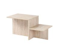 Table basse effet travertin HARMONY - Beige