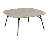 Table basse en bois et métal HALDOR - Gris brun