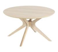 Table basse ronde en MDF - Beige