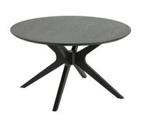 Table basse ronde en MDF - Noir