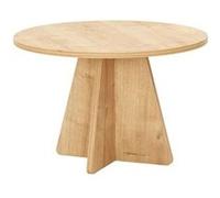Toilinux.com Table Basse Ronde Valence en Bois - Beige
