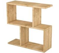 Toilinux - Table d'appoint en Mélaminé H.60cm - Marron - Life Marron G