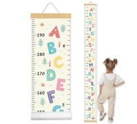 Toise Bébé Murale,Règle Hauteur à Suspendre,Mesure Croissance,Toise Murale Enfant,Lettres de Dessin Animé 200cm x 20cm (forêt)