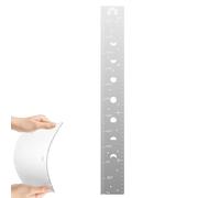 Toise de croissance pour - Règle de hauteur du miroir | Guide de | Design élégant en acrylique, graduations claires, montage mural facile, utilisation multi-pièces, pour chambre d'enfant et