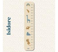 Toise En Bois Isidore Animaux Vichy Multicolore TU