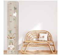 Toise en bois Lapin doudou sauge personnalisable