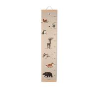 Toise Murale En Bois Animaux De La Forêt Beige TU