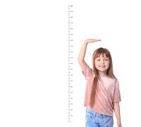 Toise Murale Enfant Règle de Croissance, Sticker Mural, Imperméable, | La Plage De Mesure 0 À 200 Centimètres Sticker Adhésif Décoratif pour Chambre de Petite Fille, Maternelle et Salle J