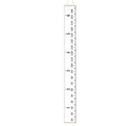 Toise murale pour - Tableau de mesure mural pour - Mesure murale pour - Règle de croissance avec textures en pin et toile - Mesure de la hauteur pour mur pour enfant