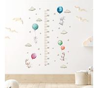 Toise pour Enfants, Règle De Mesure De Hauteur en Forme De Lapin en Ballon, Stickers Muraux pour Chambre d'enfant, Toise De Croissance pour Chambre d'enfant, Stickers Muraux pour Ch