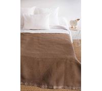 Toison d’or Couverture Volta en Laine Woolmark, 180cm x 240cm Taille, Chamois