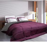 Toison d'Or Cocoon Couette, Prune/Acier, 200cm x 200cm