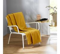TOISON D'OR - Couverture Teddy Miel 220 x 240 cm - Composition 100% Polyester - Confort et Douceur - Usage Intérieur - Coloris Miel - Ne Bouloche Pas - Lavable à 40°C
