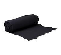 Toison géotextile noire en fibre de polyester 1 x 150 m, indéchirable et respirante, tissu de sol perméable à l'eau comme non-tissé pour jardin, terrasse, parterre surélevée et jardins en rocaille